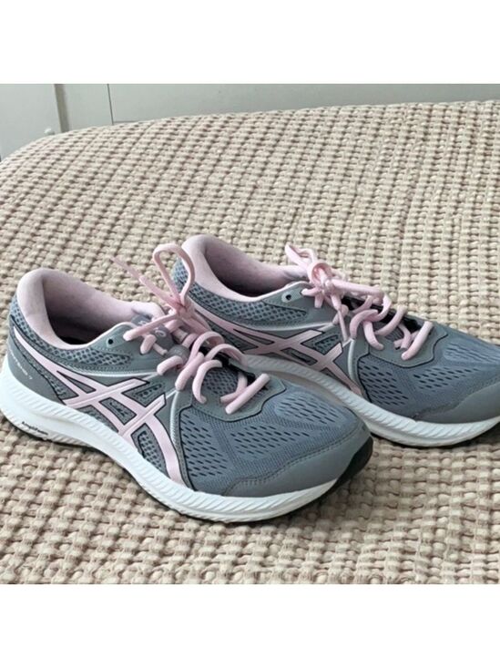 Asics Shoes - ASICS Women's Gray Pink Running Walking Shoes